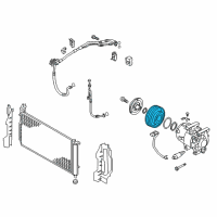 OEM 2017 Hyundai Azera PULLEY Assembly-Air Conditioning Compressor Diagram - 97643-3R200