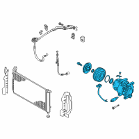 OEM 2012 Hyundai Azera Compressor Assembly Diagram - 97701-3V410