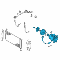 OEM 2016 Hyundai Azera Compressor Assembly Diagram - 97701-3V410