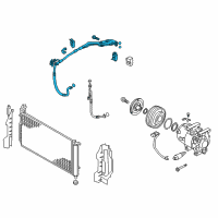 OEM 2013 Hyundai Azera Tube Assembly-Suction & Liquid Diagram - 97775-3V650