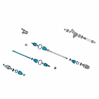 OEM Acura Shaft Assembly, L Drive Diagram - 44306-STX-A51