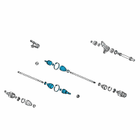 OEM Acura ZDX Joint Set, Outboard (NTN) Diagram - 44014-STX-A51