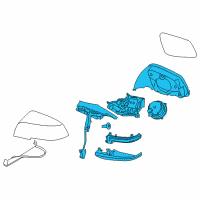 OEM 2020 BMW i3 Heated Outside Mirror, Right Diagram - 51-16-7-321-004