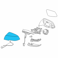 OEM 2013 BMW ActiveHybrid 3 Outside Mirror Cover Cap, Primed, Right Diagram - 51-16-7-292-746