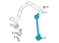 OEM 2022 GMC Sierra 3500 HD Stabilizer Link Diagram - 84472981