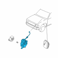 OEM 1998 Nissan Frontier Actuator Assy-Ascd Diagram - 18911-89917