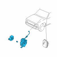 OEM 1999 Nissan Frontier Actuator Assy-Ascd Diagram - 18910-3S500