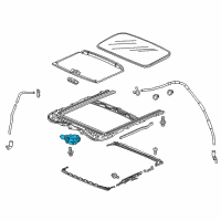 OEM Honda Motor Comp, Sunroo Diagram - 70450-T5R-305