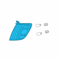 OEM Toyota Tundra Signal Lamp Assembly Diagram - 81510-0C030