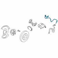 OEM 2016 GMC Terrain Front Speed Sensor Diagram - 20811371