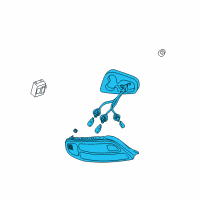 OEM Toyota Solara Combo Lamp Assembly Diagram - 81550-AA070