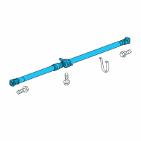 OEM 2018 Honda CR-V Shaft Assembly, Propeller Diagram - 40100-TLA-A03