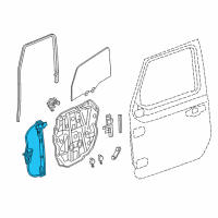 OEM 2020 Jeep Gladiator Front Door Window Regulator Diagram - 68301946AA