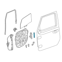 OEM Jeep Wrangler Channel-Front Door Glass Lower Diagram - 68282167AD