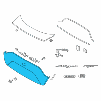 OEM 2020 Kia Stinger Moulding-Back Panel Diagram - 87371J5070