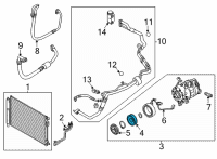 OEM 2020 Kia Cadenza PULLEY Assembly-A/CON Co Diagram - 97643T1100