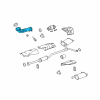 OEM 2008 Honda Accord Pipe A, Exhuast Diagram - 18210-TA0-A02