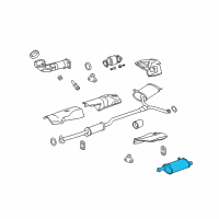 OEM Acura TSX Silencer Complete , Exhaust (L) Diagram - 18305-TL2-A03