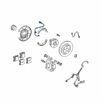 OEM Wire Assy, Pad Wear Indicator, LH Diagram - 47790-50060