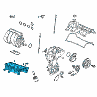 OEM 2022 Honda Insight Pan Assembly, Oil Diagram - 11200-5WJ-A00