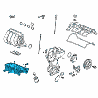 OEM 2021 Honda Insight Pan Assembly, Oil Diagram - 11200-5WJ-A00