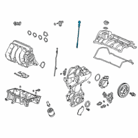 OEM 2021 Honda Insight Dipstick, Oil Diagram - 15650-5R7-A00