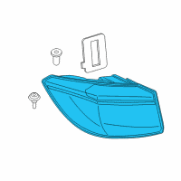 OEM 2019 BMW X6 Rear Light In The Side Panel, Left Diagram - 63-21-7-314-861