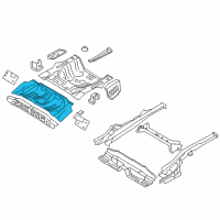 OEM Hyundai Elantra Panel Assembly-Rear Floor, Front Diagram - 65512-2H010