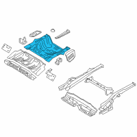 OEM Hyundai Elantra Panel Assembly-Rear Floor, Rear Diagram - 65513-2H010