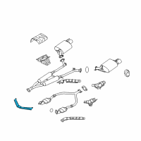 OEM 2010 Infiniti FX50 Mounting Assy-Exhaust Diagram - 20711-CG20A