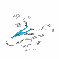 OEM 2007 Infiniti M45 MUFFLER Assembly-Exhaust, Sub Diagram - 20300-EH50A