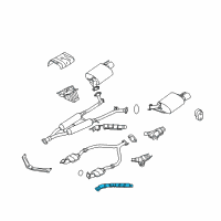 OEM 2008 Infiniti M45 INSULATOR-Heat, Exhaust Tube Front Lower Diagram - 20511-EG301