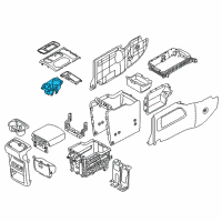 OEM 2018 Kia Sedona Cup Holder Assembly Diagram - 84620A9101WK