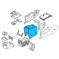 OEM 2020 Kia Sedona Console Assembly-Rr Diagram - 84621A9100DAA