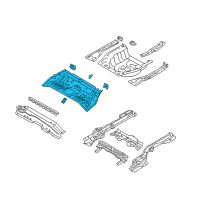 OEM 2018 Hyundai Elantra Panel Assembly-Rear Floor Front Complete Diagram - 65510-F2000