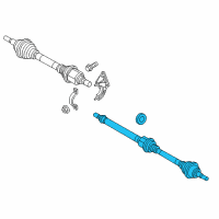 OEM 2018 Ford Focus Axle Assembly Diagram - FV6Z-3B436-S