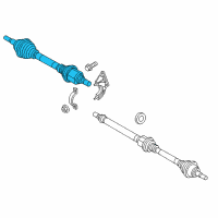 OEM Ford Focus Axle Assembly Diagram - EV6Z-3B437-C