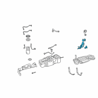 OEM 2010 Toyota Tundra Filler Pipe Diagram - 77201-0C081