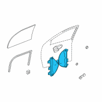 OEM 2010 Ford Focus Window Regulator Diagram - 8S4Z-6323201-BA