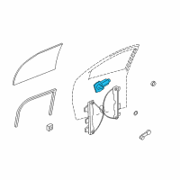 OEM 2008 Ford Focus Window Motor Diagram - 8S4Z-5423394-AA