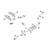 OEM 2012 Ford Escape Gasket Bracket Diagram - 5L8Z-5A204-AA