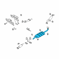 OEM 2011 Ford Escape Muffler Diagram - 9L8Z-5230-G