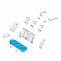 OEM 2006 Kia Optima Cushion Assembly-Rear Seat Diagram - 891002G400804