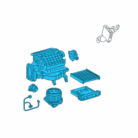 OEM Lexus Blower Assembly Diagram - 87130-48112