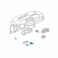 OEM 1999 Pontiac Grand Am Hazard Switch Diagram - 10359039