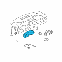 OEM 1999 Pontiac Grand Am Cluster Assembly Diagram - 16211672