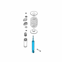 OEM 2000 BMW 323i Rear Shock Absorber Diagram - 33-52-6-750-784