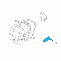 OEM Nissan Quest Armrest Assembly Diagram - 87700-ZM00A