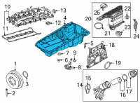 OEM BMW M4 OIL PAN Diagram - 11-13-8-092-311