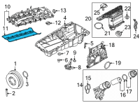 OEM 2021 BMW M3 GASKET, CYLINDER HEAD COVER Diagram - 11-12-8-064-481